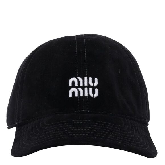 Miu Miu Accessories - Miu Miu Women Miu Miu Logo Baseball Cap